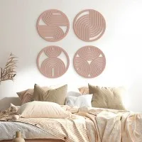 Boho Rainbows Plywood Wood Decoration