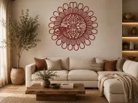 Wooden Mandala with Fish