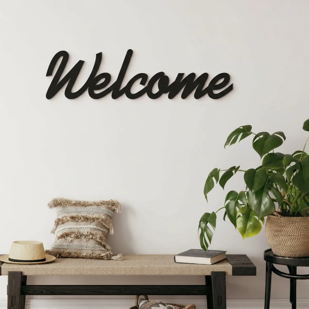 Panneau Welcome en bois – Contreplaqué de bouleau
