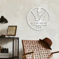 Round Birch Plywood Wall Decor - Bloom Wildly