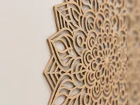 Wooden Mandala Laser-Cut