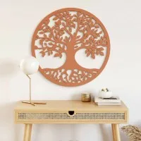 Décoration murale arbre de vie avec racines – contreplaqué de bouleau