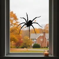 Araignée large déco murale – araignée d'Halloween aux longues pattes – contreplaqué de bouleau