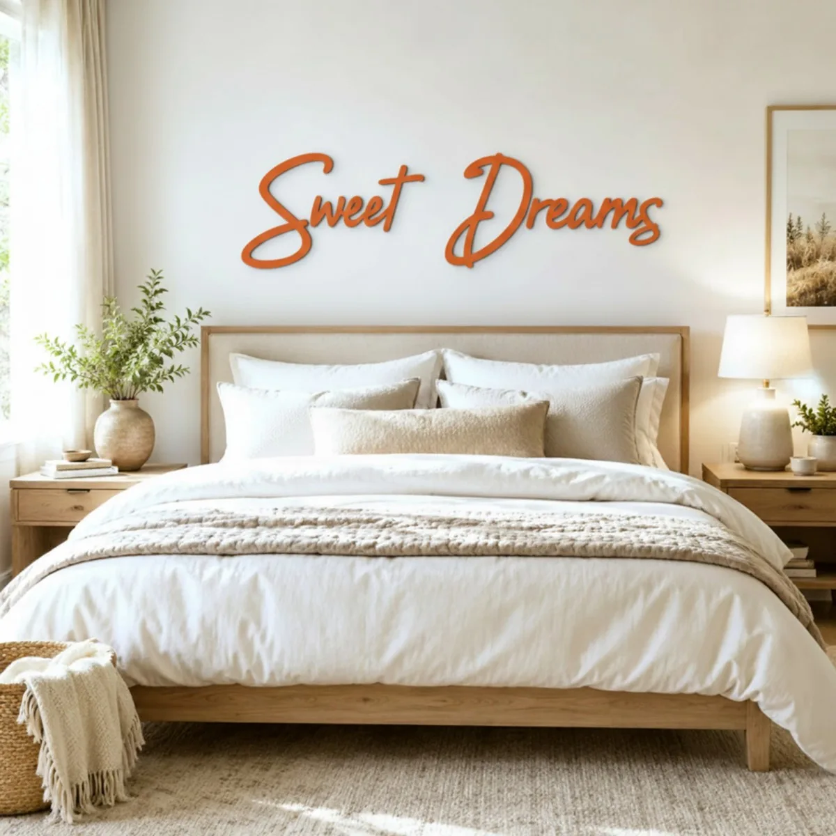 Wandbuchstaben aus Holz – Birken-Sperrholz – „Sweet Dreams“