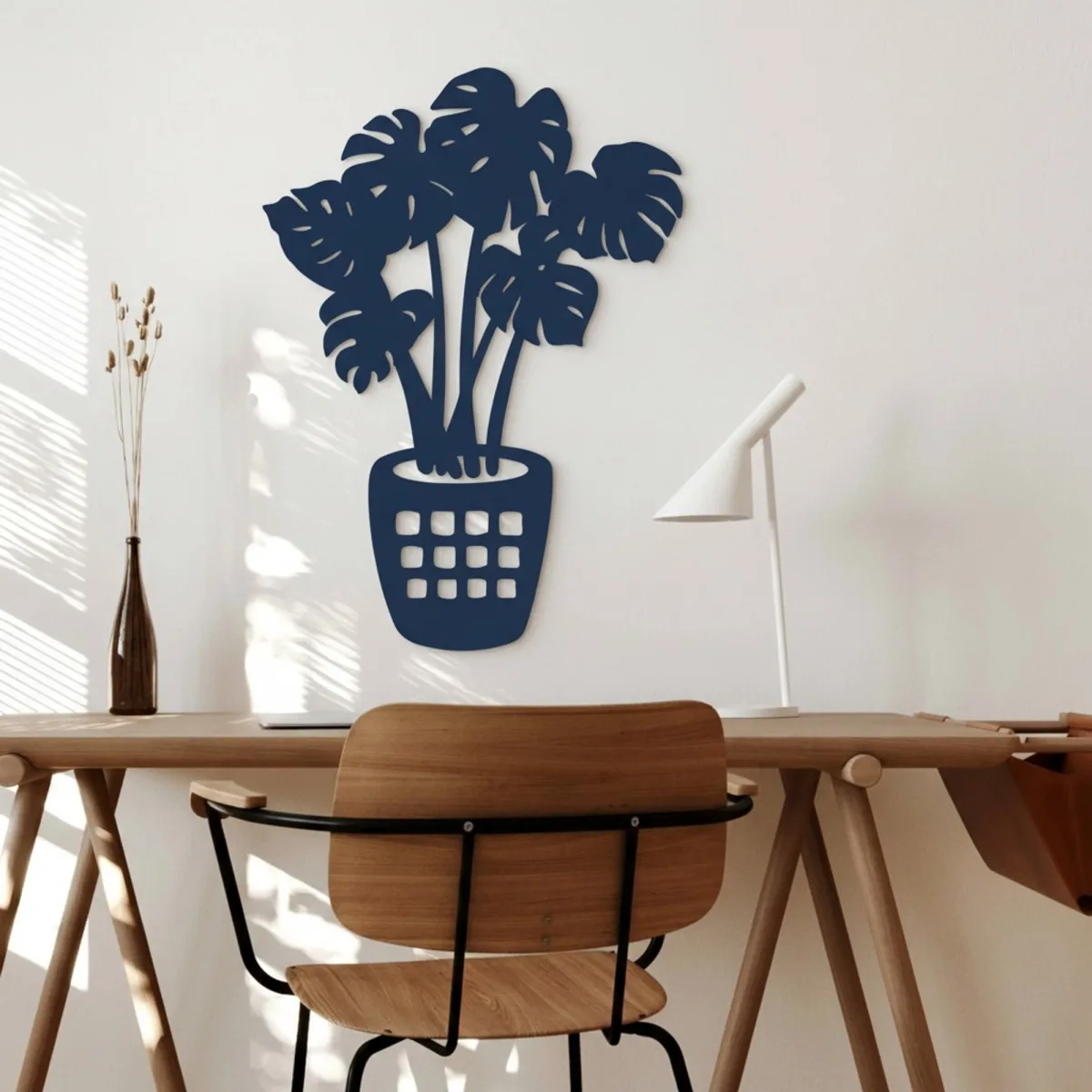 Monstera Leaf Wall Decor – Laser-Cut Birch Plywood Plant
