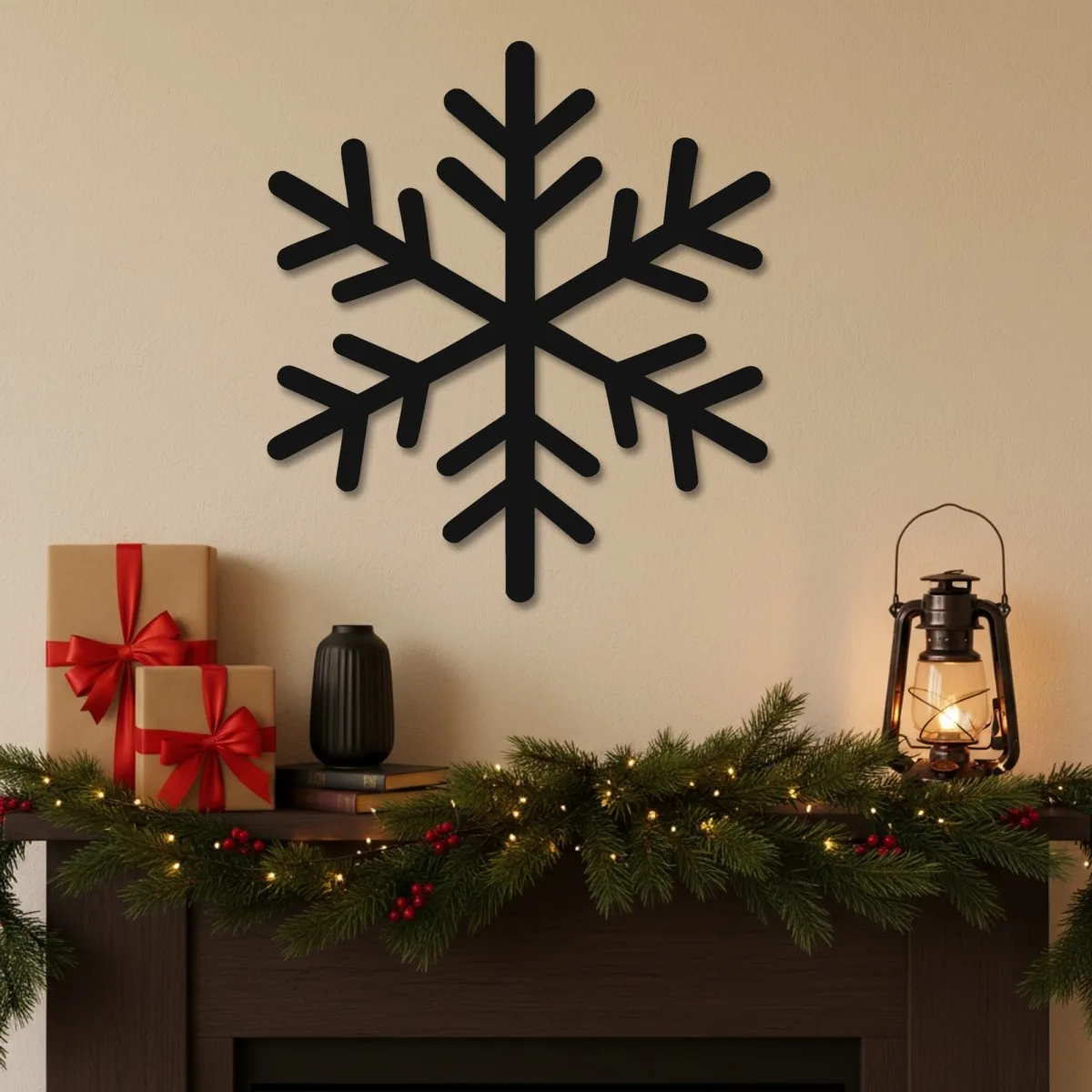 Classic Snowflake Wall Decor – Birch Plywood