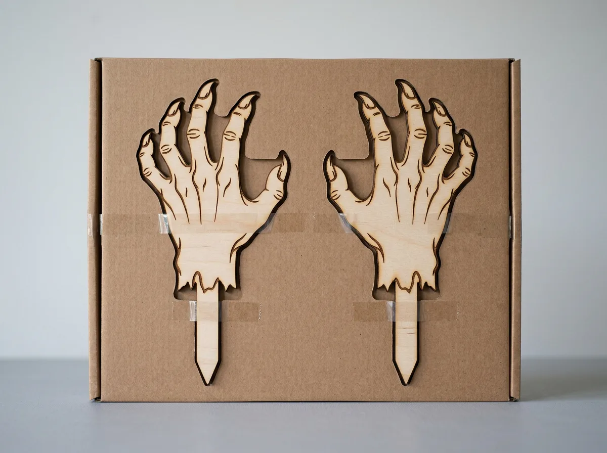 Halloween zombie handen tuindecoratie – set van 2 grijpende handen 45 cm