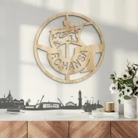 Multiplex decoratie – Logo FC Hansa Rostock – rond Ø38 cm