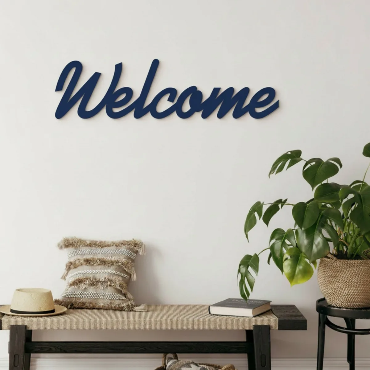 Panneau Welcome en bois – Contreplaqué de bouleau