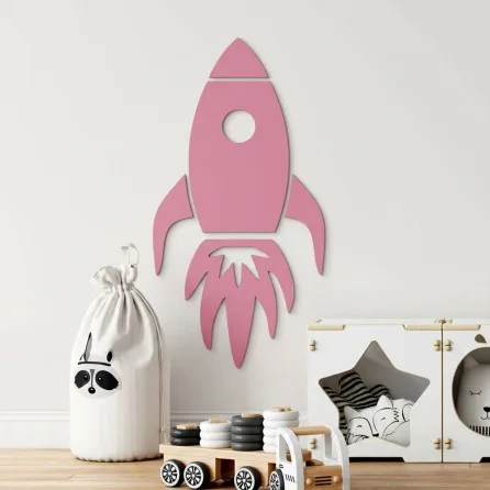 Birch Plywood Wall Decor - XXL Rocket