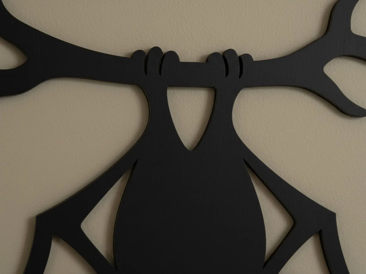 Décoration murale chauve-souris suspendue – Chauve-souris vampire ailes déployées sur branche – Bouleau