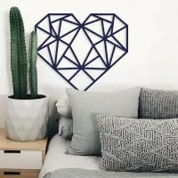Origami Heart Wall Decor – Birch Plywood – 3 Sizes