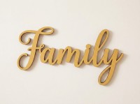 Family Plywood Wood Decor
