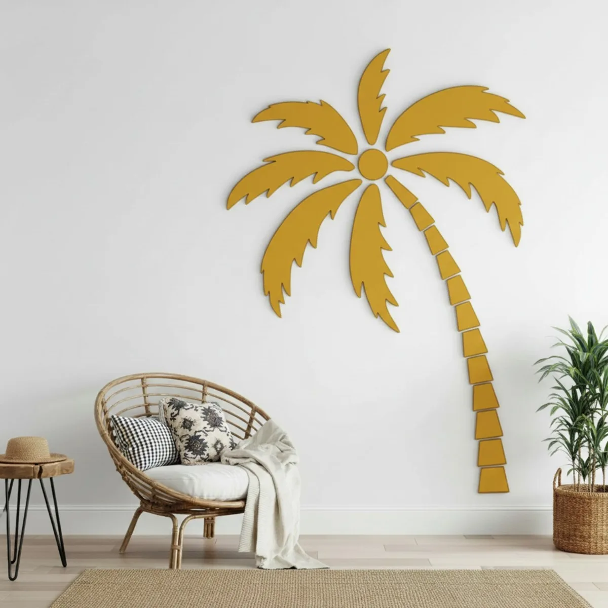XXL Tropical Palm Tree Birch Plywood Wall Decoration