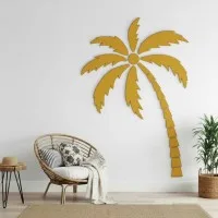 XXL Tropical Palm Tree Birch Plywood Wall Decoration