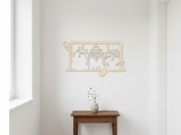 Drie katten op de vensterbank wanddecoratie
