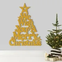 We Wish You a Merry Christmas – Birch Plywood Wall Decor