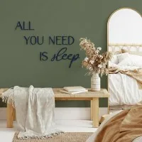 All You Need Is Sleep Wooden Wall Letters – Birch Plywood