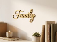 Family Plywood Wood Decor