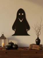Geist Wandbild – lasergeschnittene Birken-Sperrholz Silhouette für Halloween