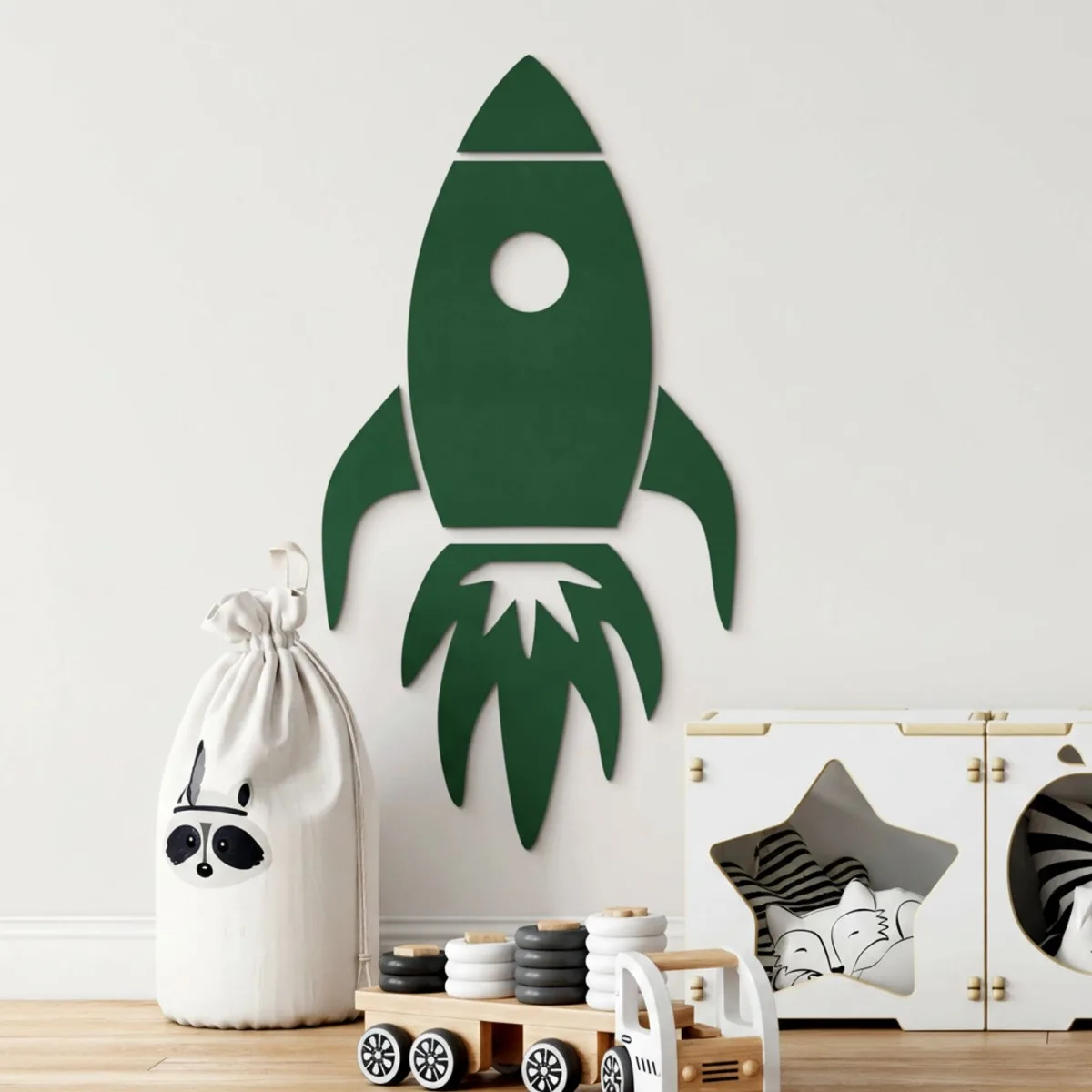 Birch Plywood Wall Decor - XXL Rocket