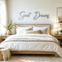 Wandbuchstaben aus Holz – Birken-Sperrholz – „Sweet Dreams“