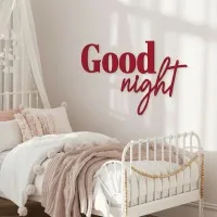 Wandletters Good Night – berken multiplex