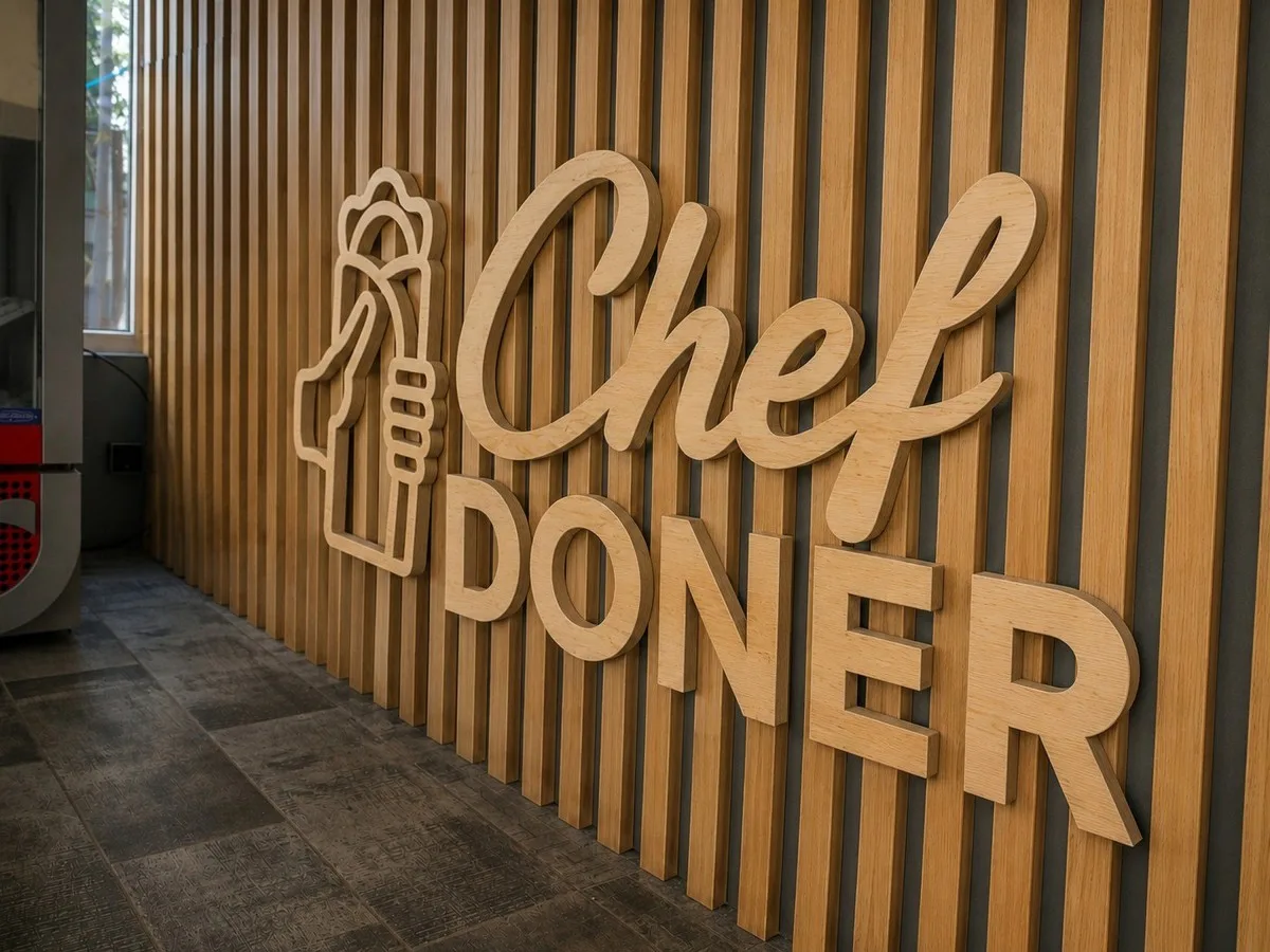 Custom Wooden Business Logo Sign