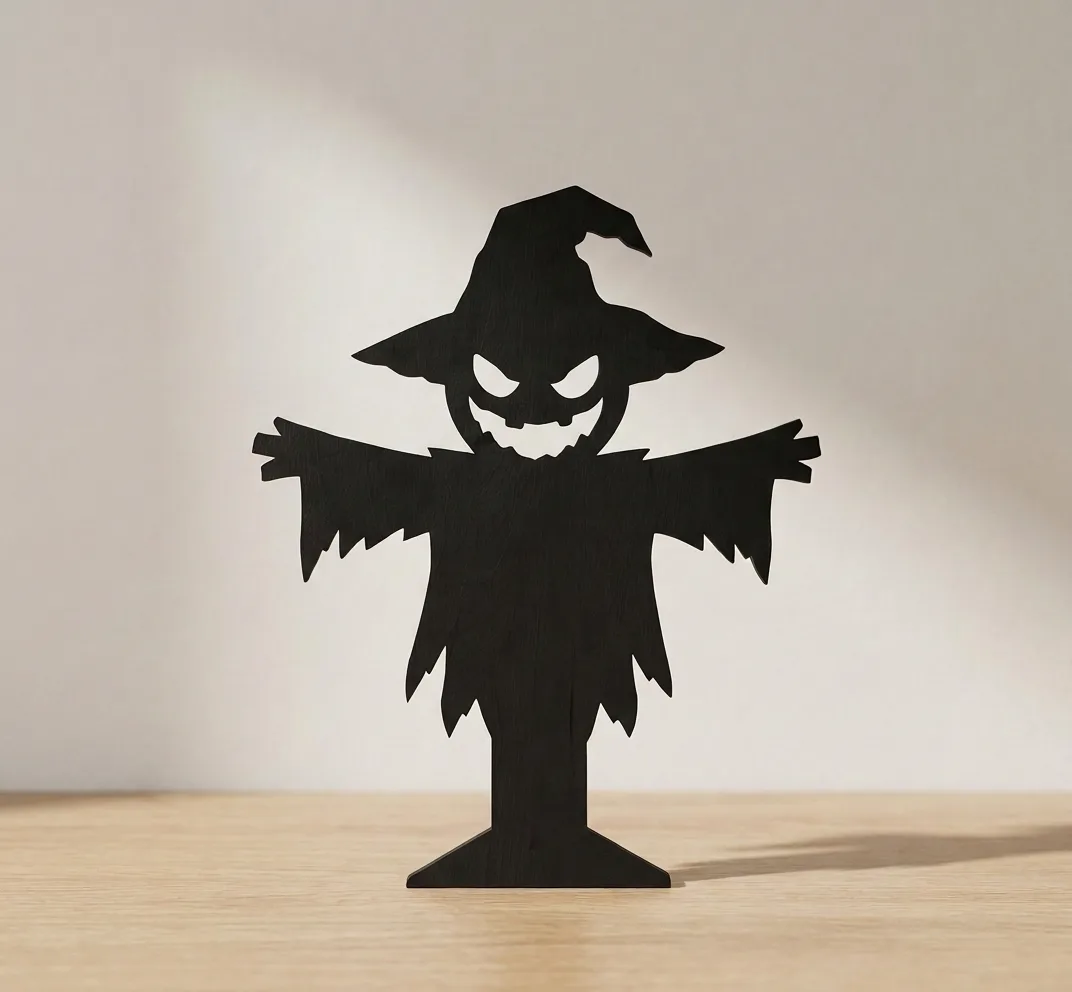 Halloween-Tischdekoration: Vogelscheuche