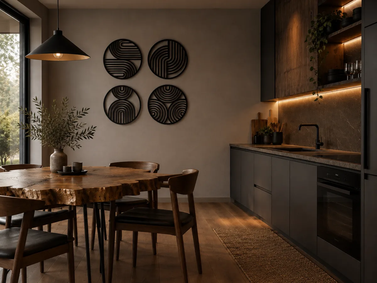 Set of Round Geometric Panels