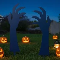 Halloween Zombie-Hände Gartendeko – Gruseliges Krallenhand-Set, 2 Stück 45 cm