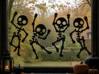 Set houten skeletjes voor Halloween