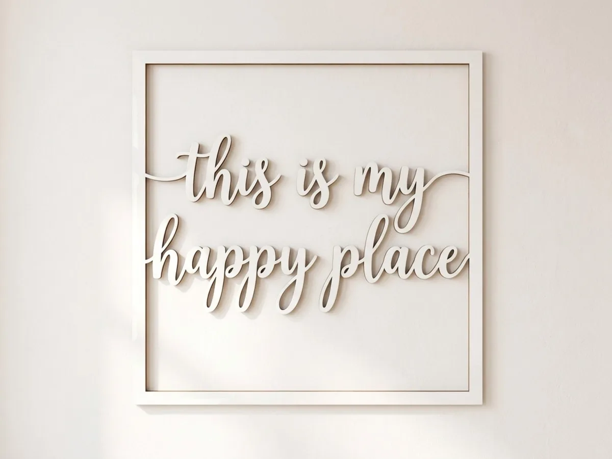 Décoration en contreplaqué this is my happy place