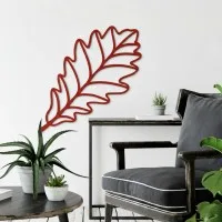Birch plywood wall decoration - Oak leaf