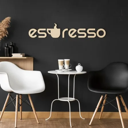 Sperrholz-Wandbuchstaben – Espresso