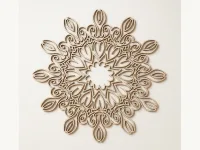 Snowflake Line Art Wall Mandala