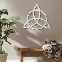Plywood Wall Decor – Triquetra with Circle