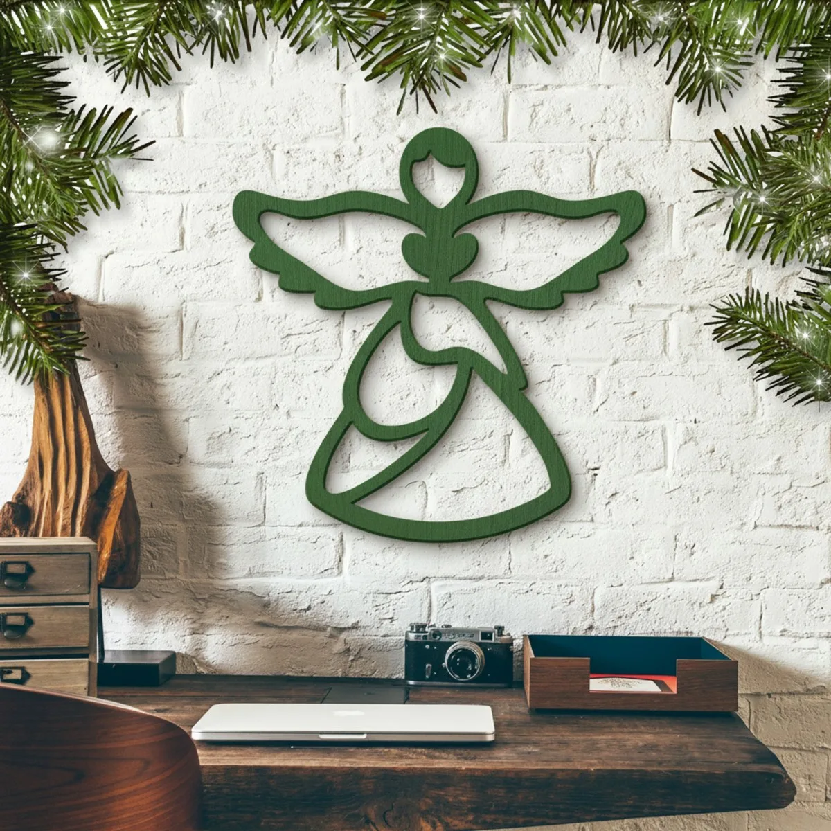 Décoration en bois - Ange - Contreplaqué de bouleau