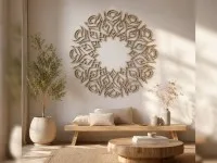 Wall Mandala Line Art Plywood Panel