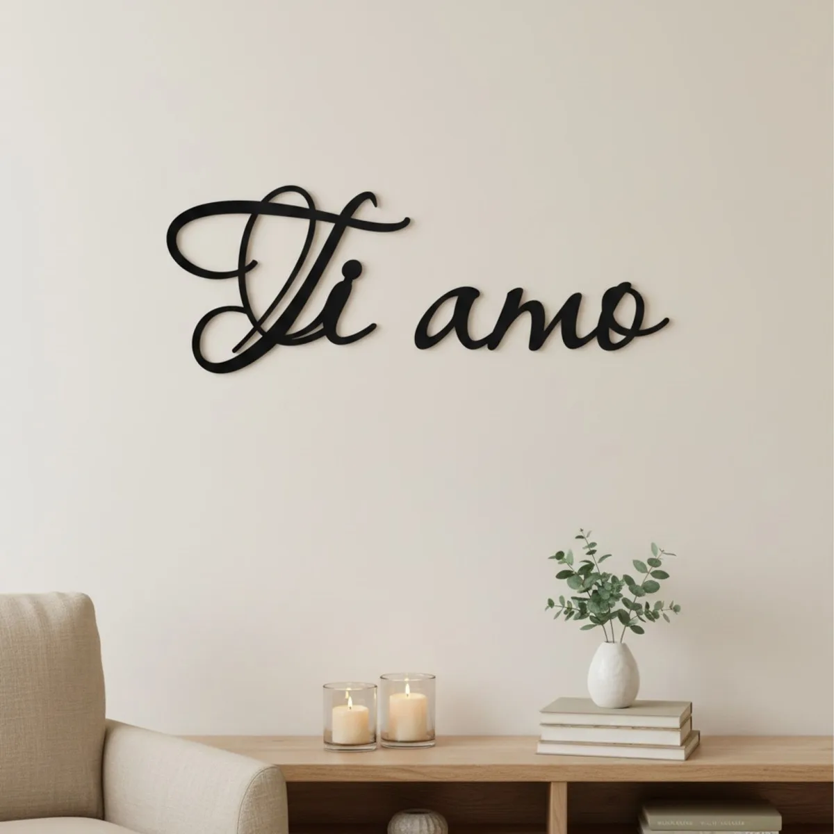 Ti amo – Birch Plywood Wall Decor