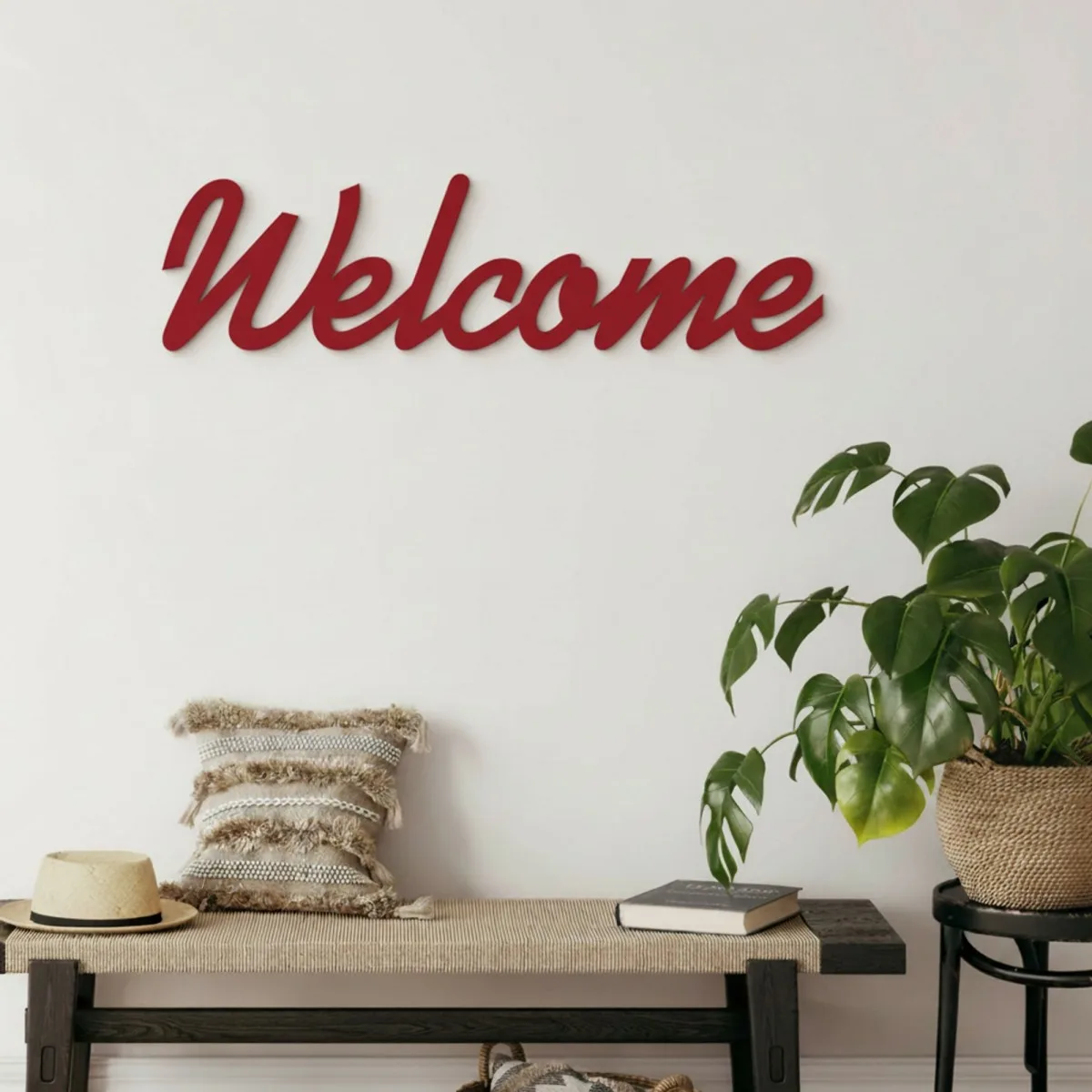 Panneau Welcome en bois – Contreplaqué de bouleau