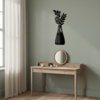 Multiplex houten decoratie: Boeket in een vaas