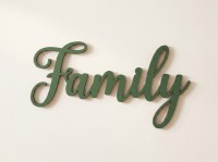 Family Plywood Wood Decor