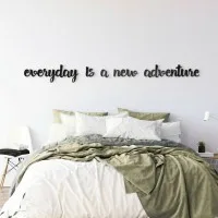 Plywood wall decor – Every day is a new adventure