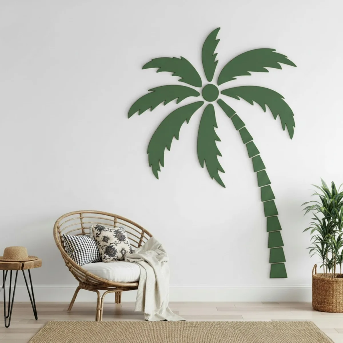 XXL Tropical Palm Tree Birch Plywood Wall Decoration