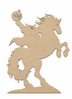 Wooden Headless Horseman Silhouette