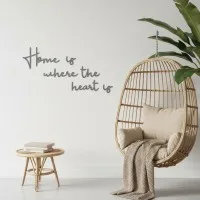 Houten wandletters - Berken multiplex - Home is where the heart is (6 delen)