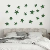 3D Star Decor Set for a Child's Room | Bedroom - Birch Plywood