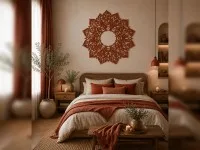 Lotus Plywood Wall Mandala