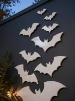 Halloween Bats Wall Decor Set – 10 Plywood Bats 15–60 cm